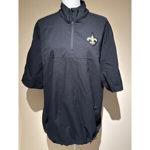 Nike‎ NFL Onfield Apparel Saints Dri-Fit Quarter Zip Short Sleeve Size L